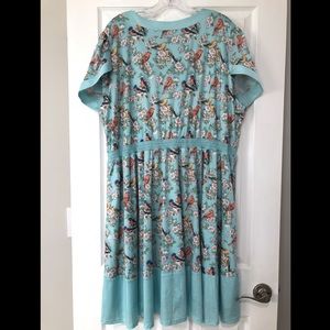 Lindy Bop Dresses - Lindy Bop Ariadne Blue Bird Blossom Dress Lindy Bop Dresses - Lindy Bop Ariadne Blue Bird Blossom Dress
